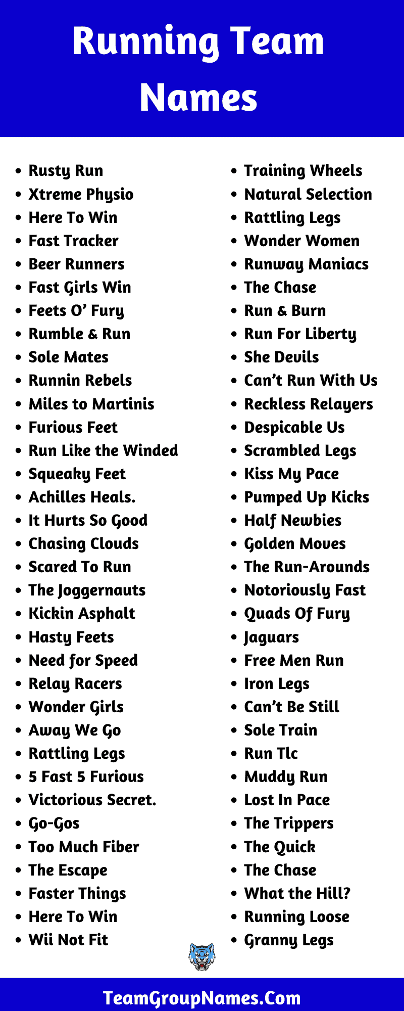 Running Team Name Ideas
