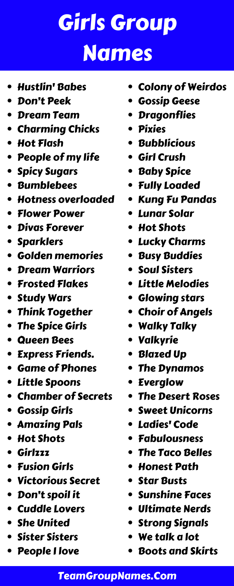 650+ Girls Group Names For Your Girl Squad