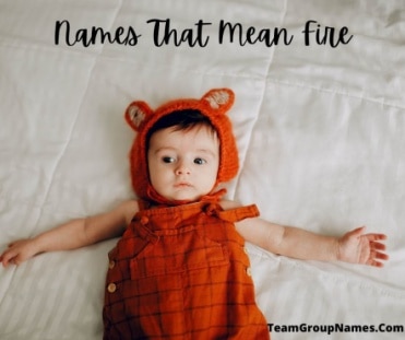 Names That Mean Fire