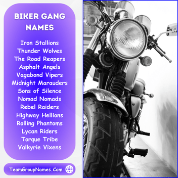 biker gang name ideas