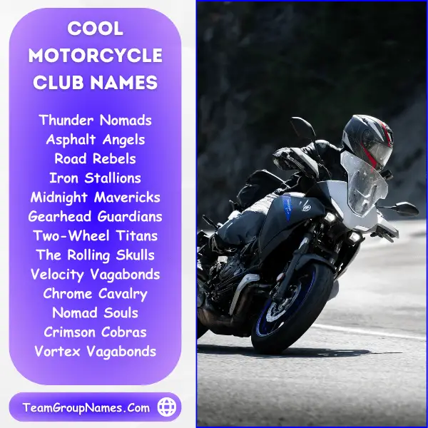 Cool Motorcycle Club Names