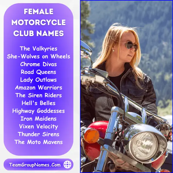Female Motorcycle Club Names