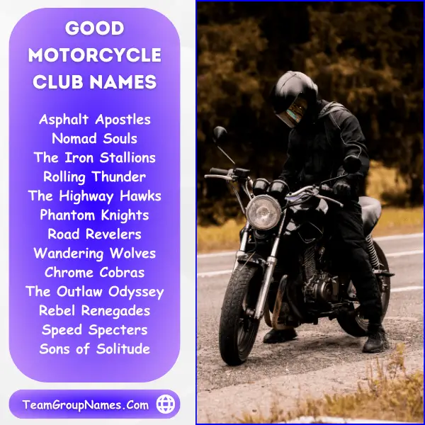 Good Motorcycle Club Names