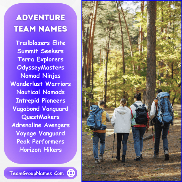 Adventure Team Names