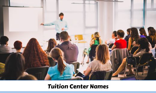 Tuition Center Names