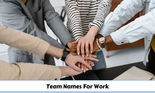 Team Names For Work