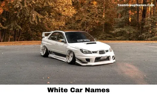 White Car Names