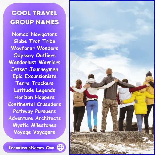 Cool Travel Group Names