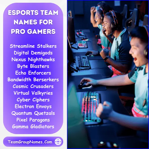 Esports Team Names For Pro Gamers