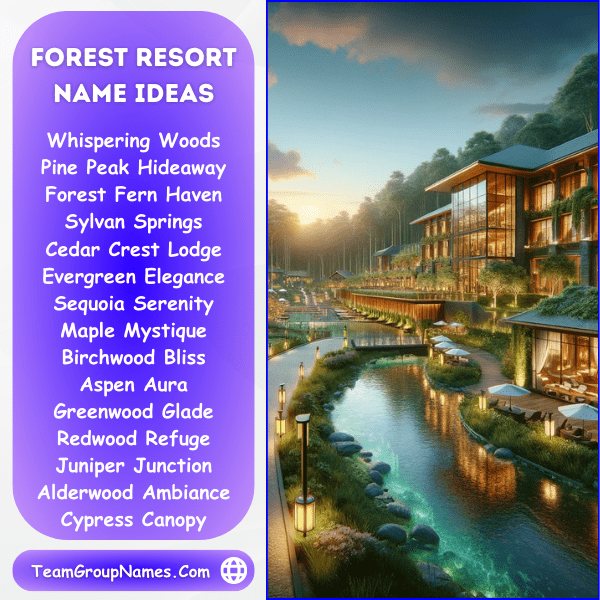 Forest Resort Name Ideas