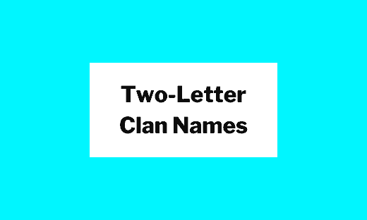 Two-Letter Clan Names