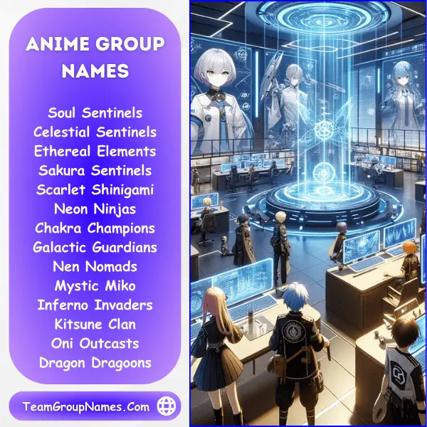 Anime Group Names