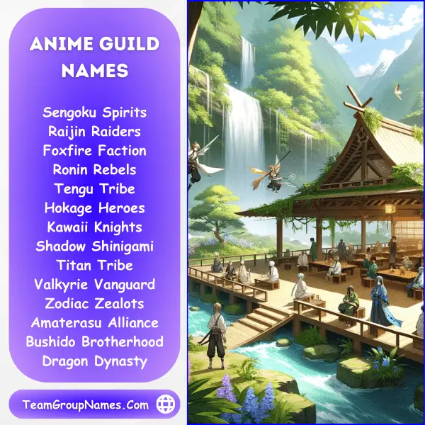 Anime Guild Names