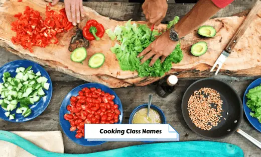 Cooking Class Names