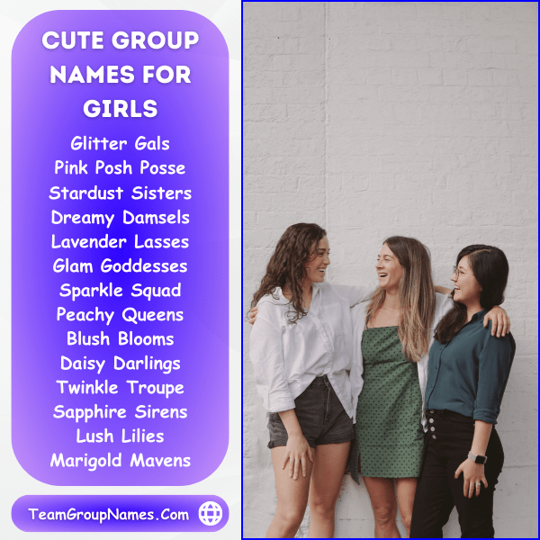 Cute Group Names For Girls