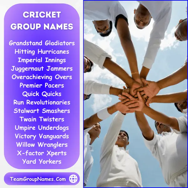 Cricket Group Names