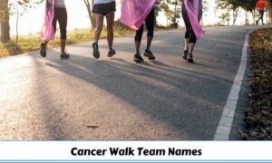 Cancer Walk Team Names