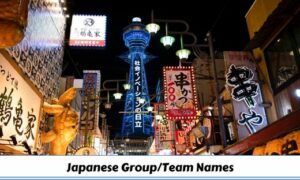 Japanese Group Team Names