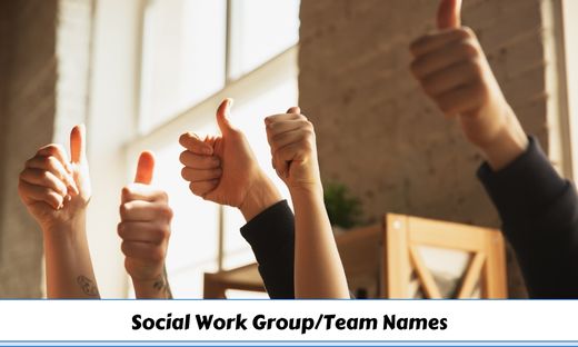 Social Work Group Team Names