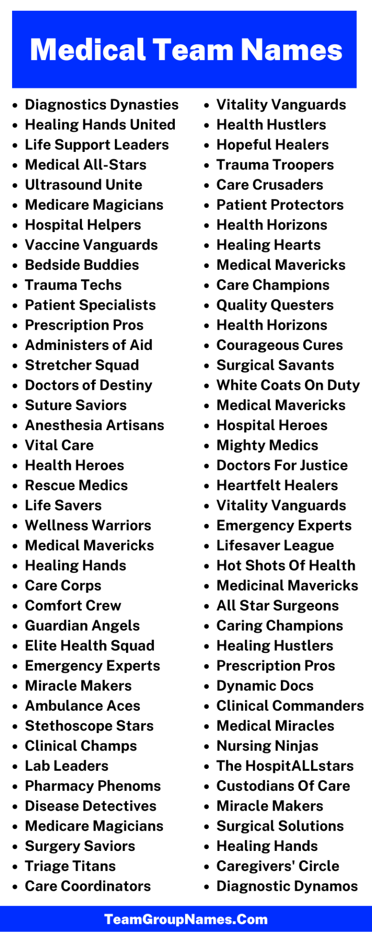 466-memorable-medical-team-names-that-stand-out