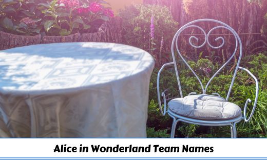 Alice in Wonderland Team Names