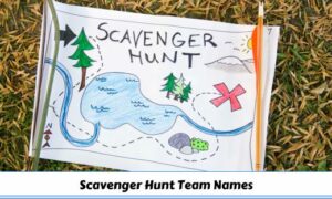 Scavenger Hunt Team Names