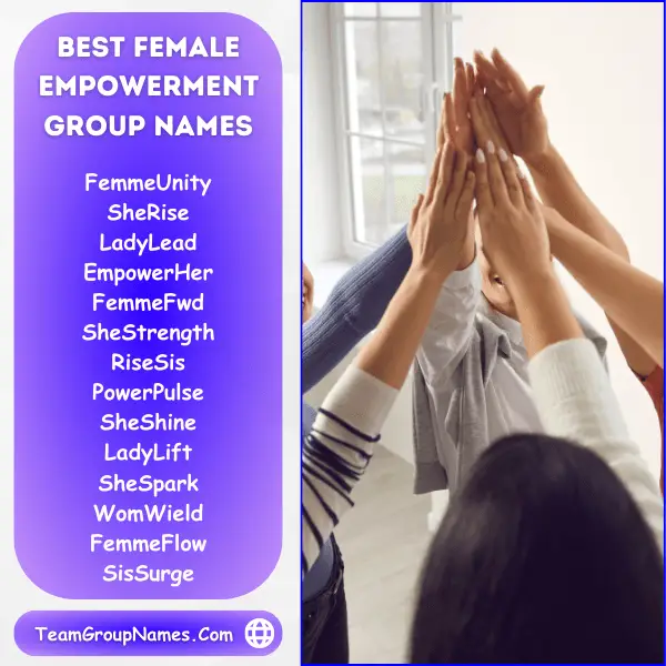 Best Female Empowerment Group Names