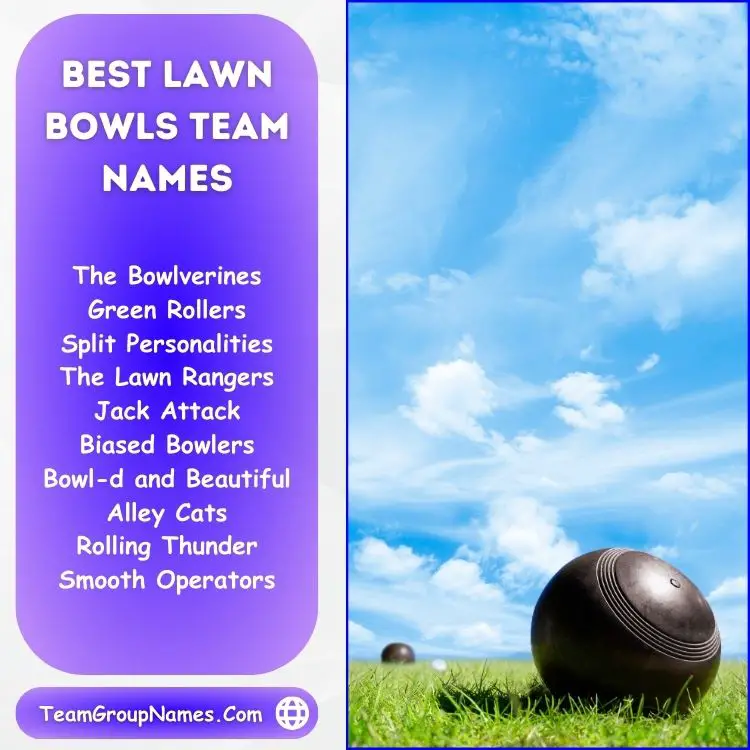 Best Lawn Bowls Team Name Ideas