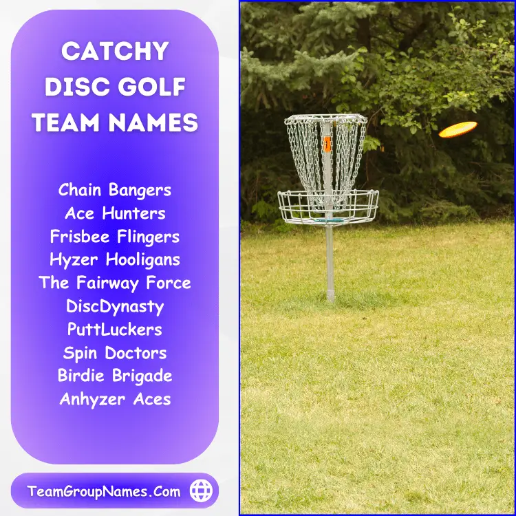 Catchy Disc Golf Team Names