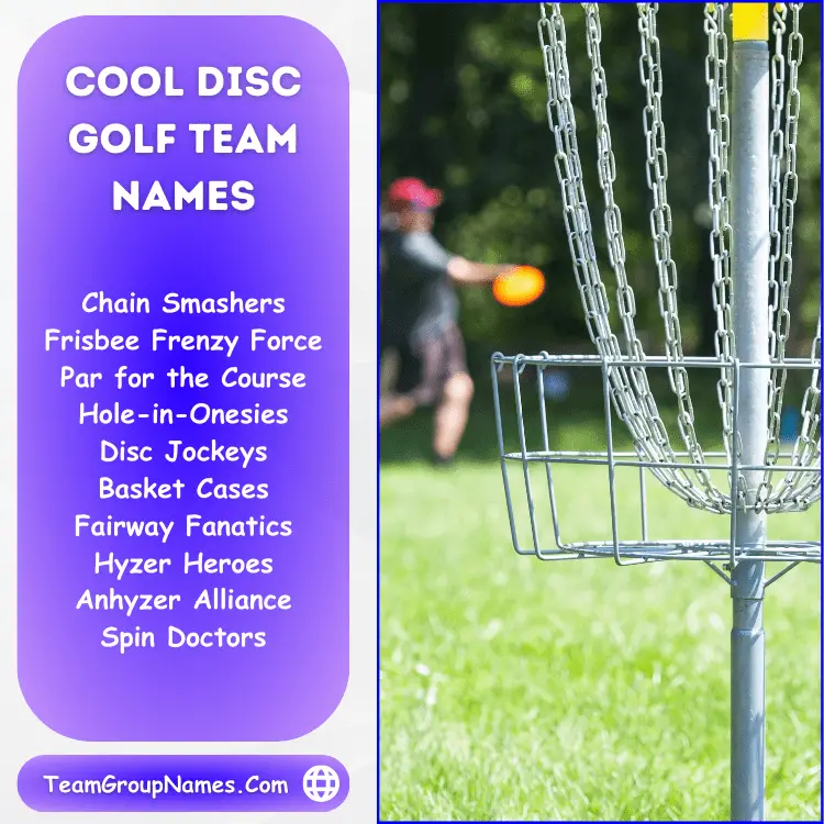 Cool Disc Golf Team Names