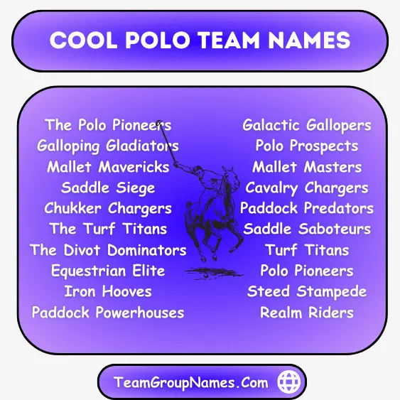 Cool Polo Team Names