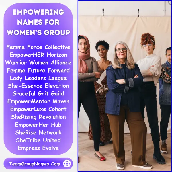 Empowering Names For Women’s Group