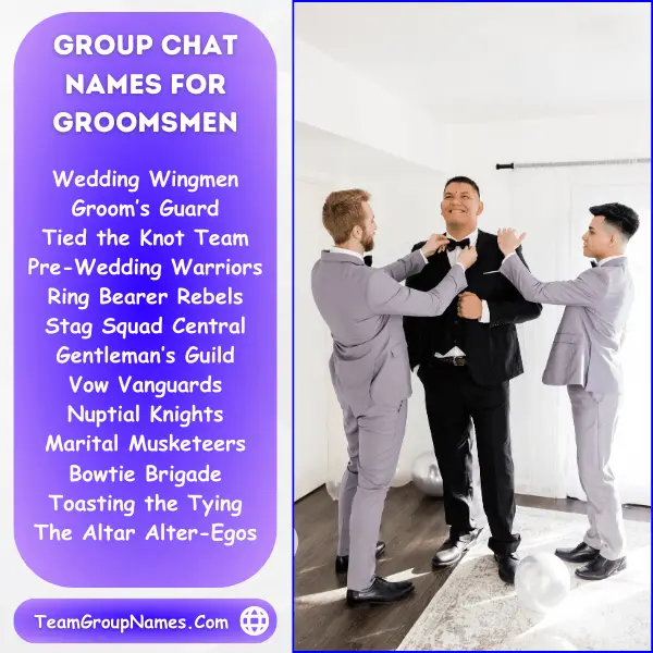 Group Chat Names For Groomsmen