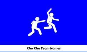 Kho Kho Team Names