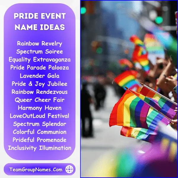 Pride Event Name Ideas