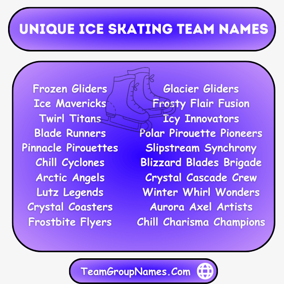 Unique Ice Skating Team Names