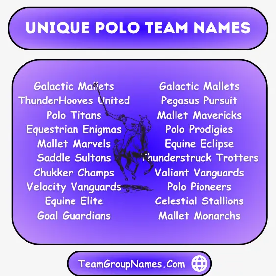 Unique Polo Team Names