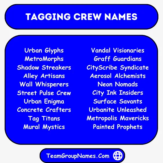Tagging Crew Names