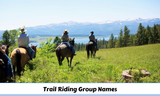 Trail Riding Group Names
