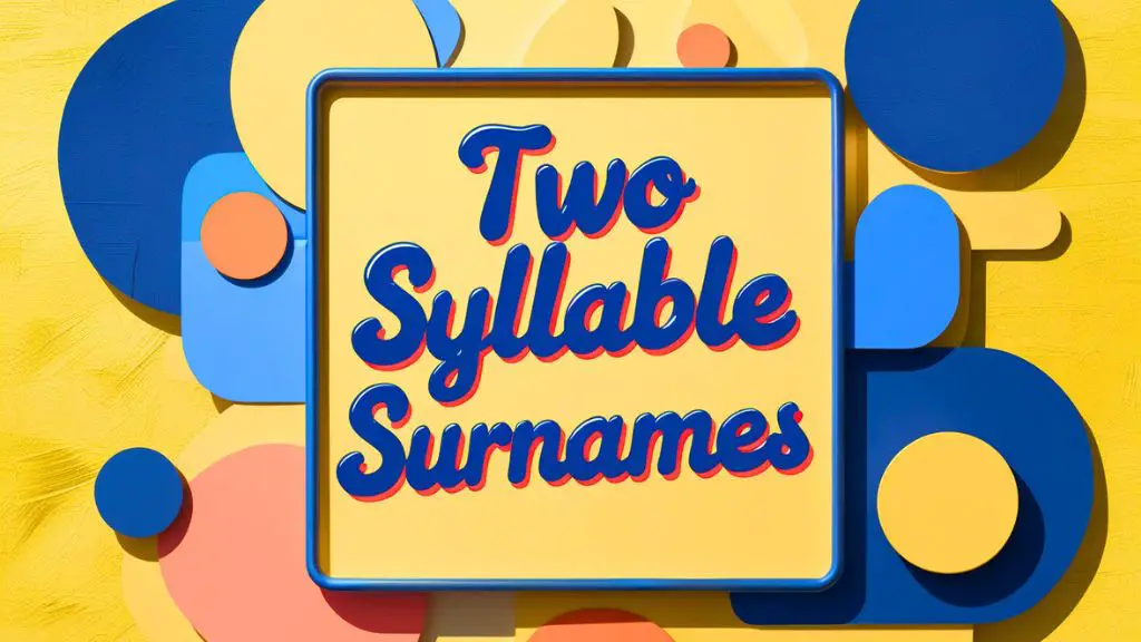 Two-Syllable Surnames