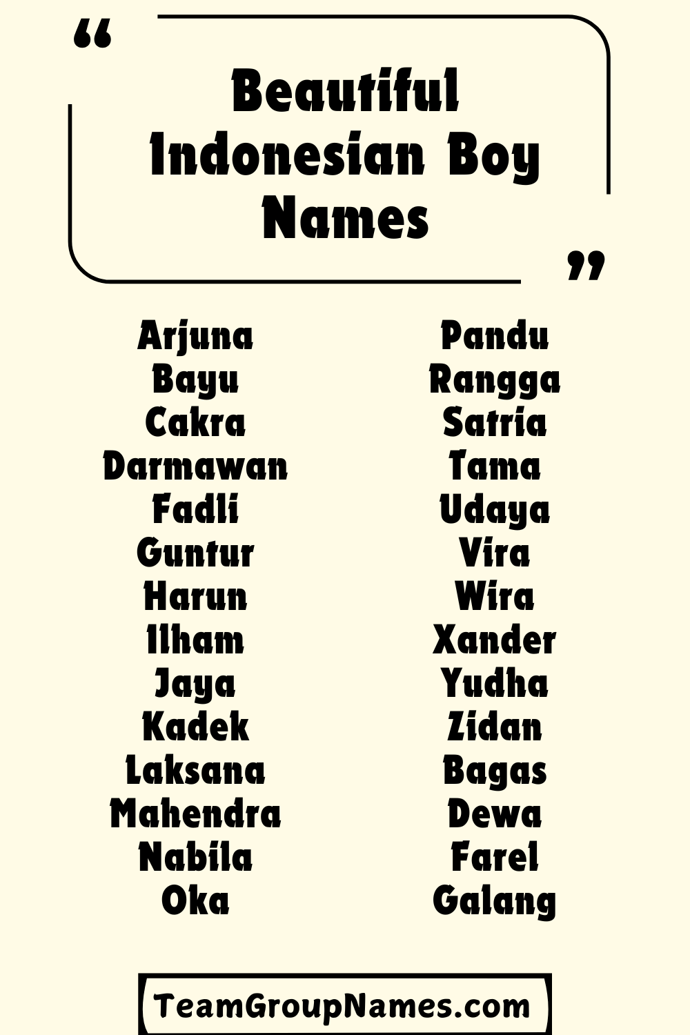 360+ Indonesian Boy Names With Deep Meanings