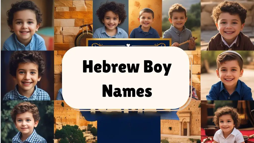 Hebrew Boy Names