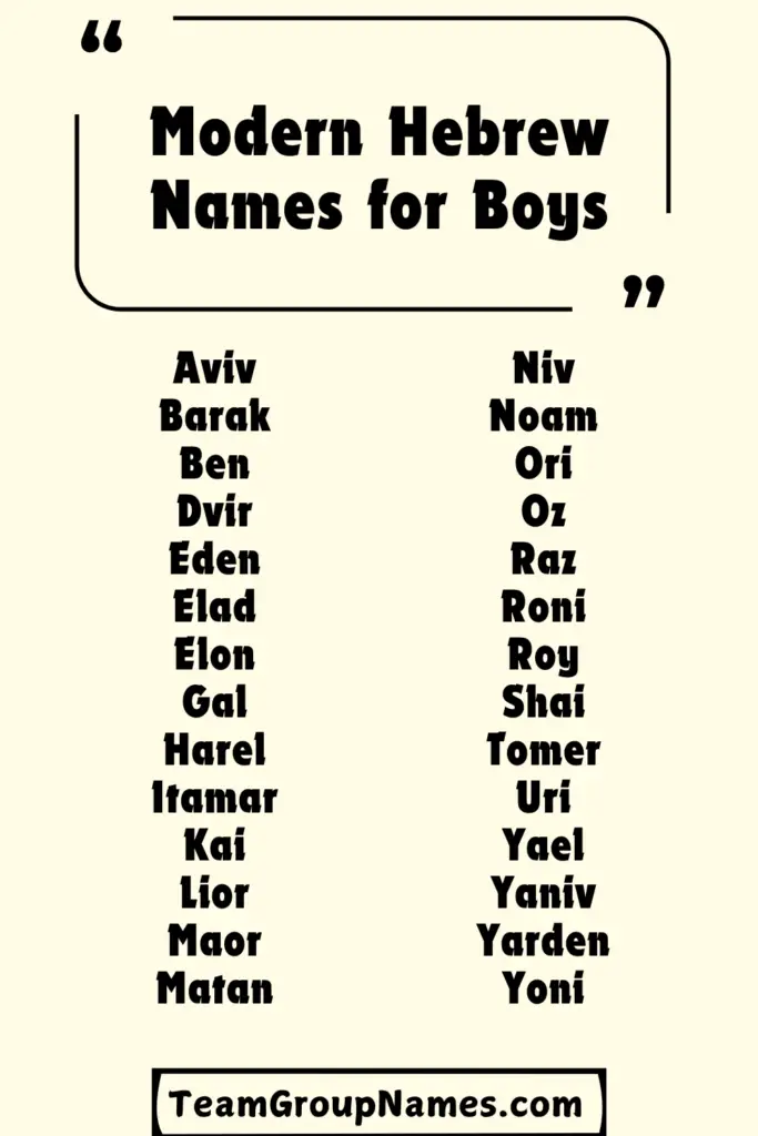 500+ Hebrew Boy Names (With Meanings!) for Your Little One