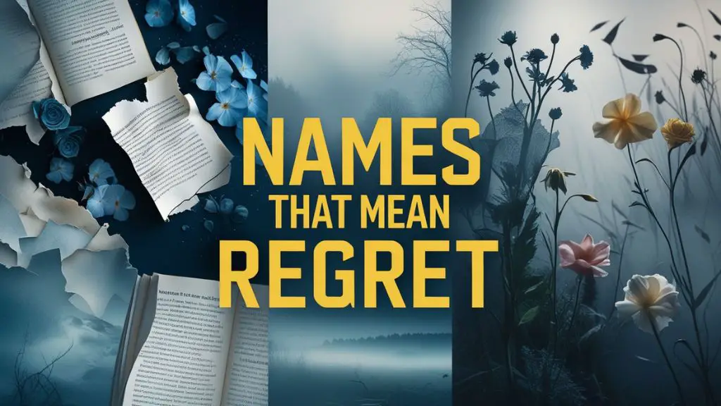 Names That Mean Regret