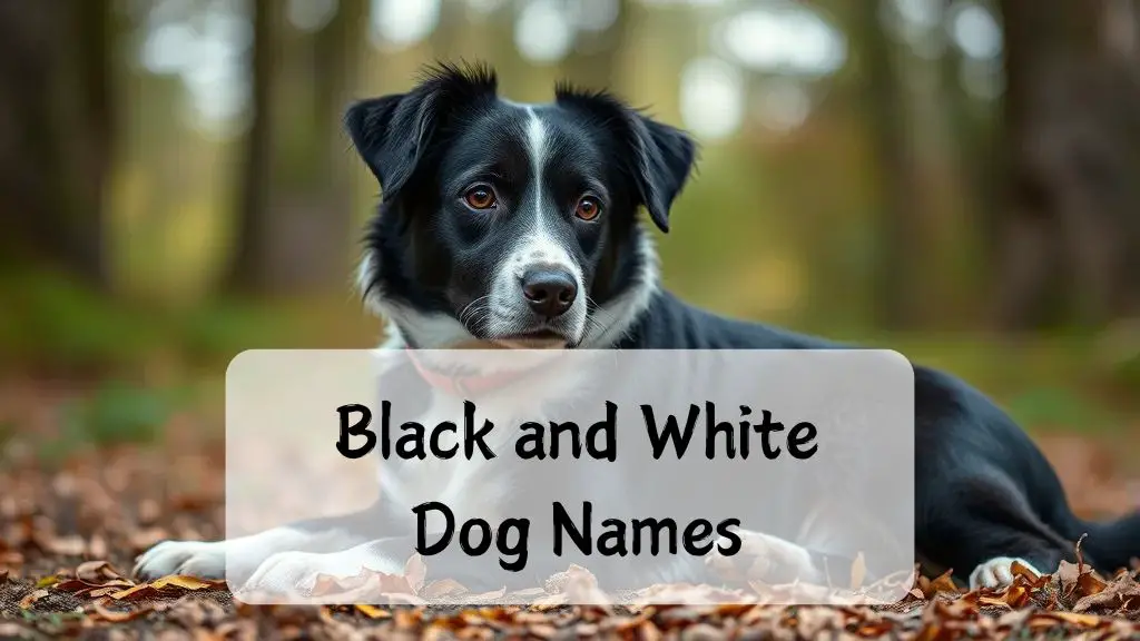 Black and White Dog Names