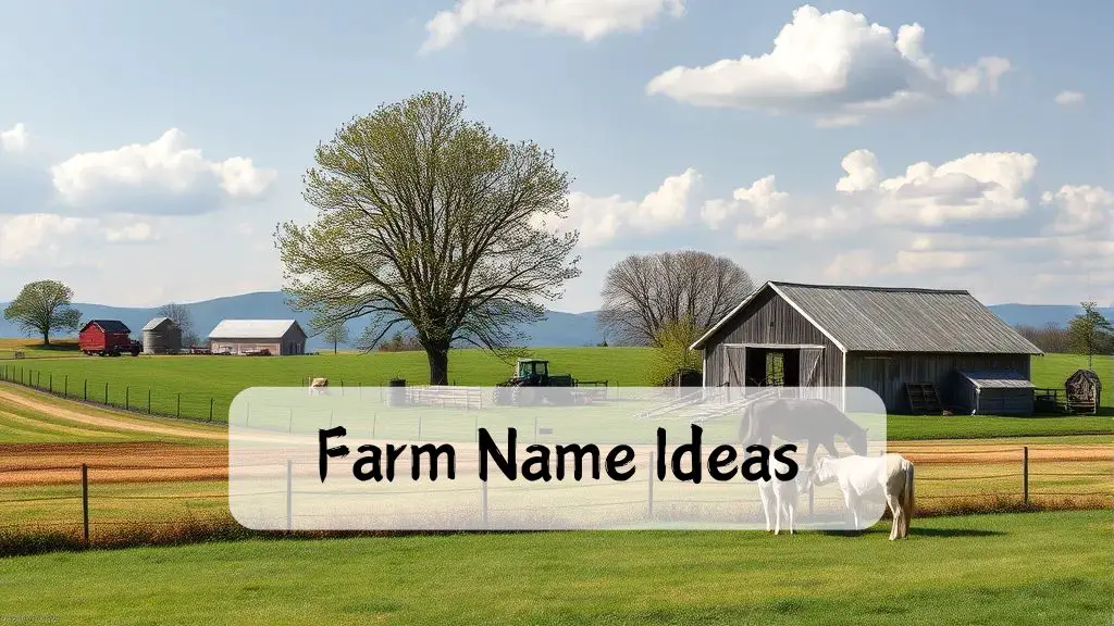 Farm Name Ideas