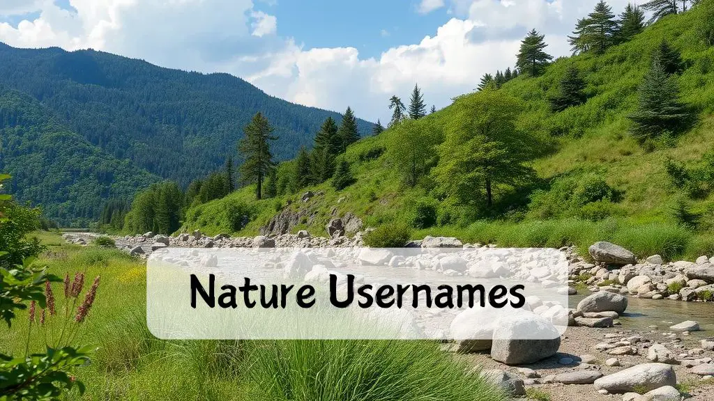Nature Usernames