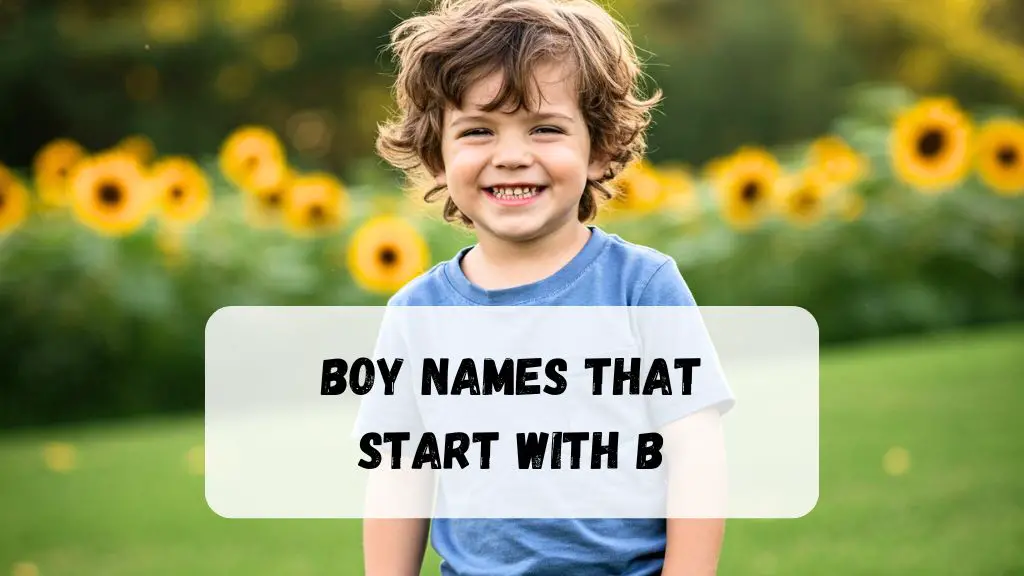 Boy Names That Start With B