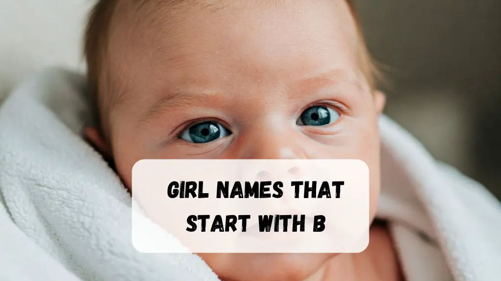 Girl Names That Start With B