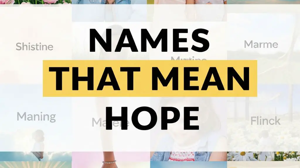 Names That Mean Hope